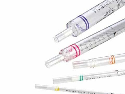 Pipeta Sorológica capacidade 1 mL. Graduação 1/100