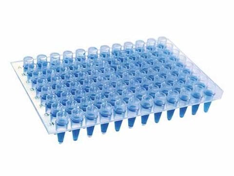 Microplaca de PCR sem borda com poços elevados