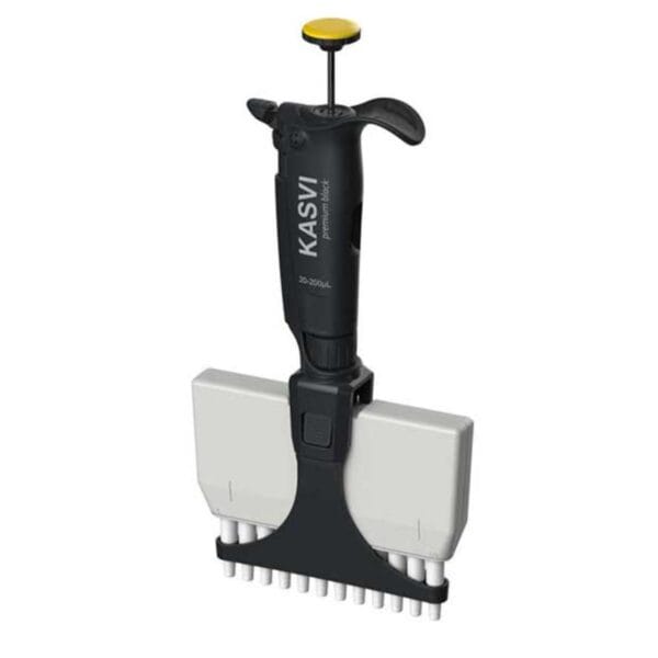 MICROPIPETA MULTICANAL PREMIUM BLACK. 12 CANAIS. 2 - 20 µL