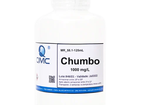 Solução Padrão Chumbo. Concentração: 1000 mg/l. 125 ml