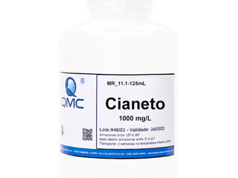 Material de Referência (MR) de Cianeto 1000 mg/L CN | 125 mL | Padrão para Análise Laboratorial