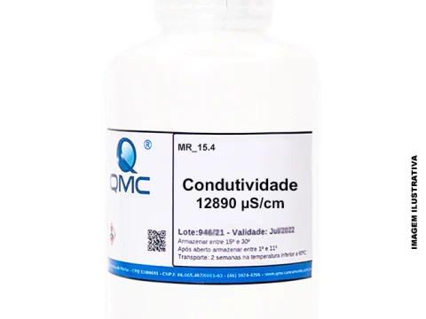 Material de Referência (MR) de Condutividade 12890 µS/cm | 250 mL | Padrão para Calibração e Análise