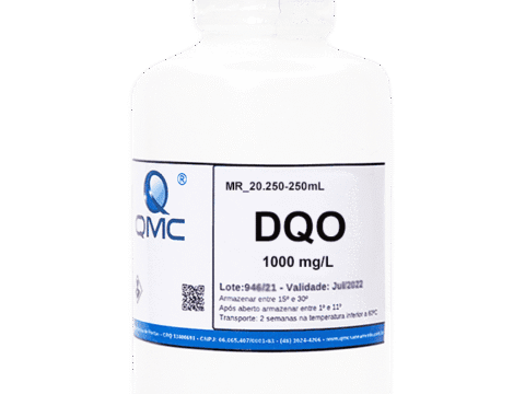 Material de Referência (MR) para DQO 100 mg/L | 250 mL | Padrão para Análise de Demanda Química de Oxigênio