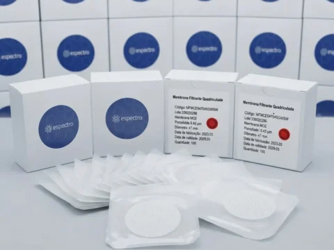 Membrana Filtrante MCE 47 mm 0,45 µm. | Alta Retenção e Confiabilidade Analítica. 100unid/cx